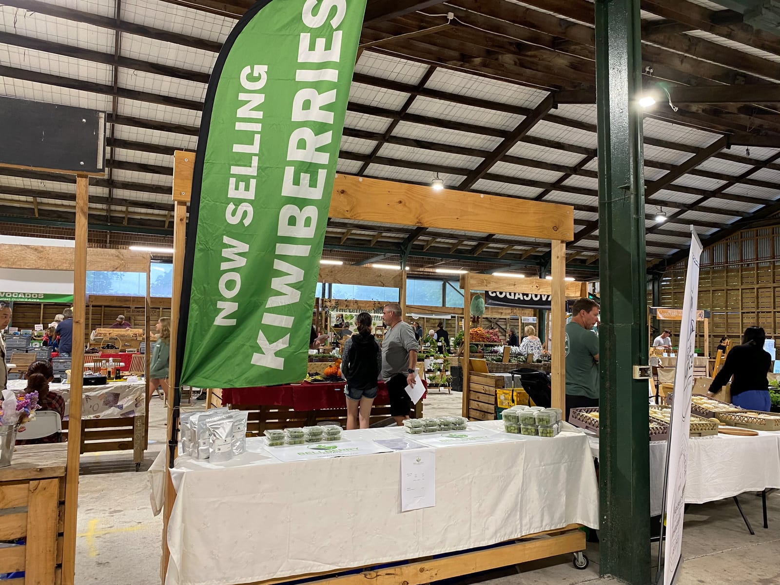 The Bellberry Estate stall at the Hamilton Farmers Market